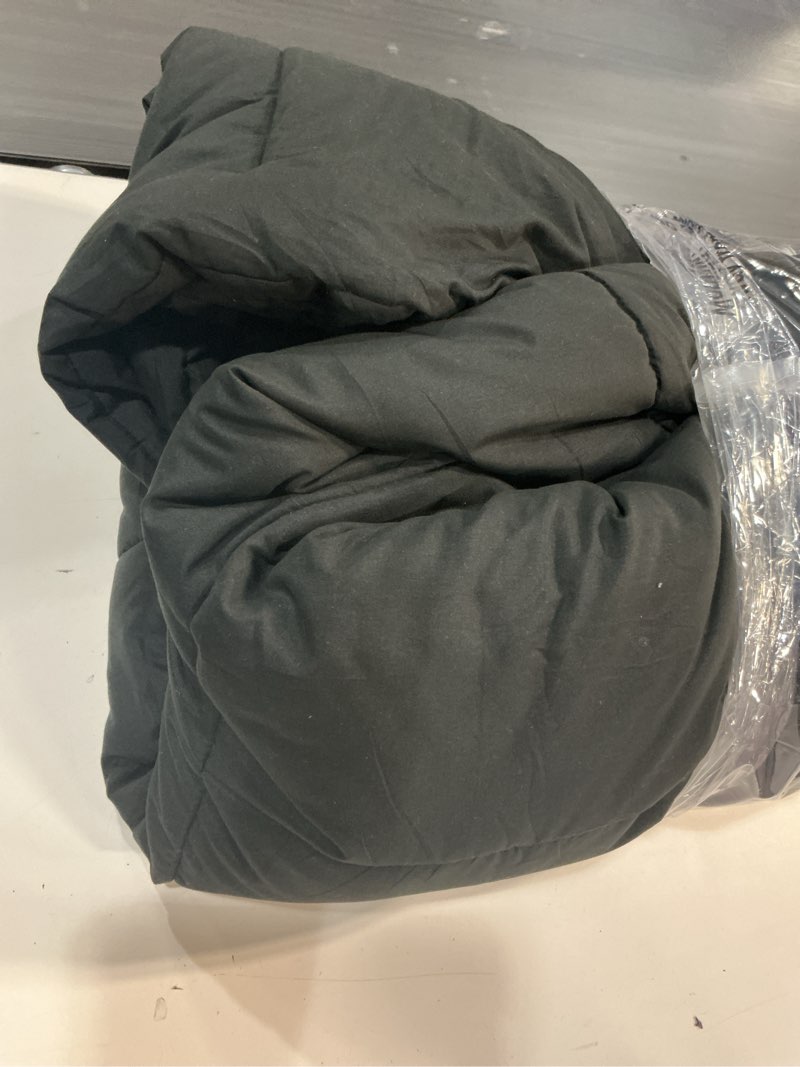 Condition photo showing As Is for CozyLux Queen Comforter Set Black - 3 Pieces Box Stitched Comforters Queen Size, Soft Bed Set for All Seasons, Lightweight Bedding Sets with 1 Down Alternative Comforter and 2 Pillow Shams Black Queen