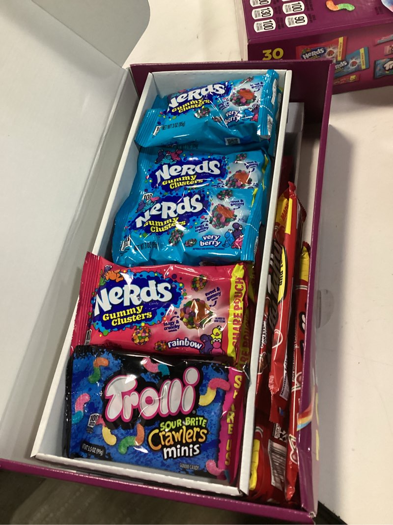 Condition photo showing New/Like New for Nerds, SweeTARTS, Trolli and Laffy Taffy Party Mix Candy