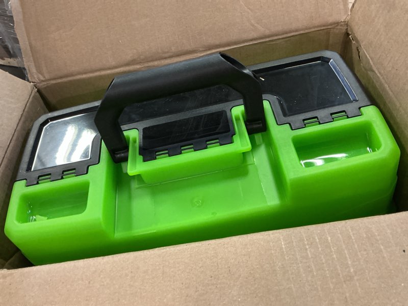 Condition photo showing Good Condition for Flambeau Outdoors 6383AMG 3-Tray Classic Tray Tackle Box, Portable Tackle Organizer, Frost Green/Black