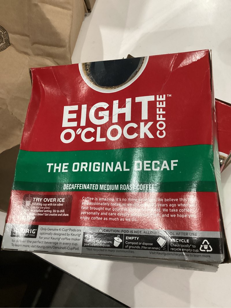 Condition photo showing New/Like New for Eight O'Clock Coffee The Original Decaf, Single-Serve Keurig K-Cup Pods, Medium Roast Coffee Pods, 1 Count (Pack of 32) The Original Decaf 32 Count (Pack of 1)
