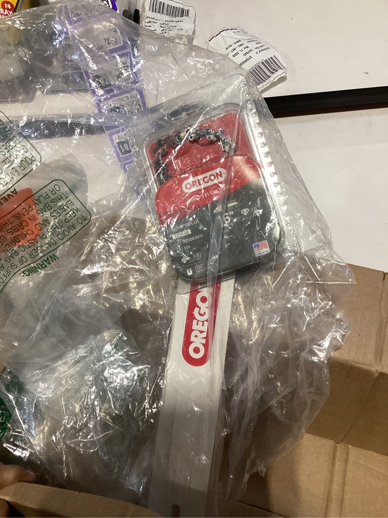 Condition photo showing Good Condition for Oregon Chainsaw Guide Bar & Chain Combo, AdvanceCut Replacement for Saw Chains, Bar Length 20" (50cm) with Low Kickback Chain Set, 3/8" Pitch, 0.050" Gauge, 72 Drive Links (584818)