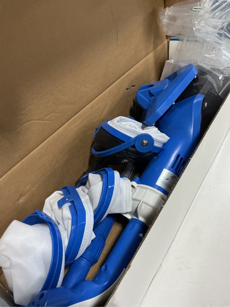 Condition photo showing As Is for Cordless Pool Vacuum with Telescopic Pole, 18.5 GPM Powerful Suction, 1.5H Supercharge Technology, Handheld Rechargeable Pool Vacuum Cleaner for Above Ground/Inground Pools, Hot Tubs, Spas