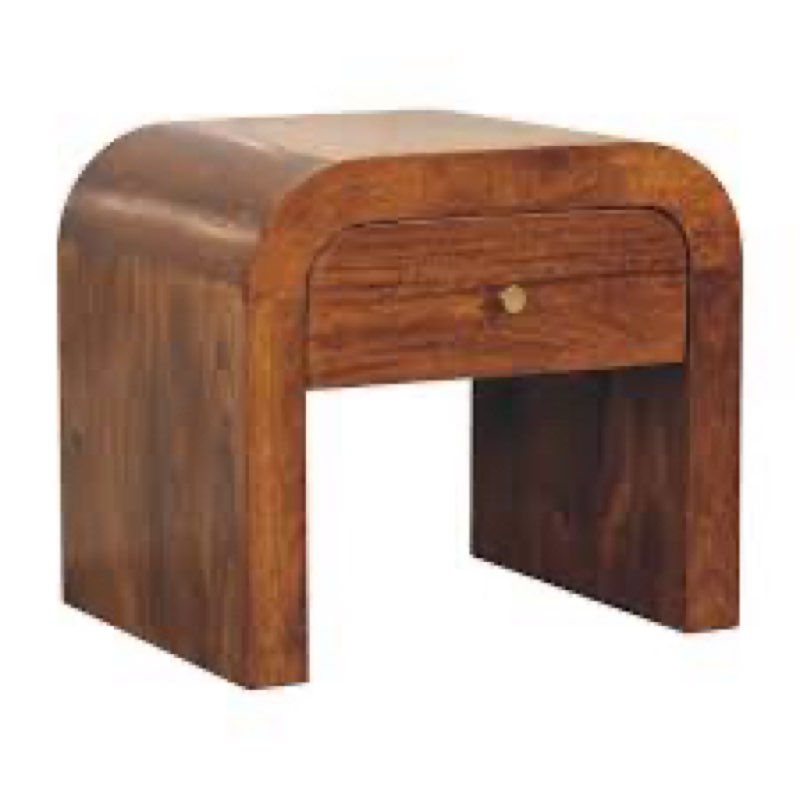 Aviance Solid Wood Nightstand