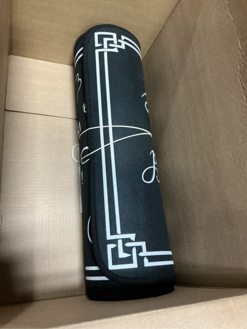 Condition photo showing Good Condition for kitchen rug sets of 2 piece non slip kitchen rugs and mats washable kitchen mats for floor kitchen carpet runner rugs decor for laundry bathroom living room,black kitchen rules 20"x 59"+20"x 32" kitchen rules black 20"x59"+20"x32"