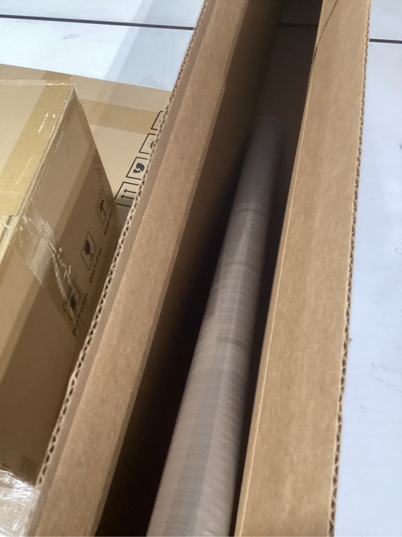 Condition photo showing Good Condition for lute reeded glass window privacy film, frosted glass film, removable 3d decorative decals sun blocking anti uv door window cover, no glue static cling vinyl for bathroom home office, 35.4" x 118.1" 35.4" x 118.1" reeded clear