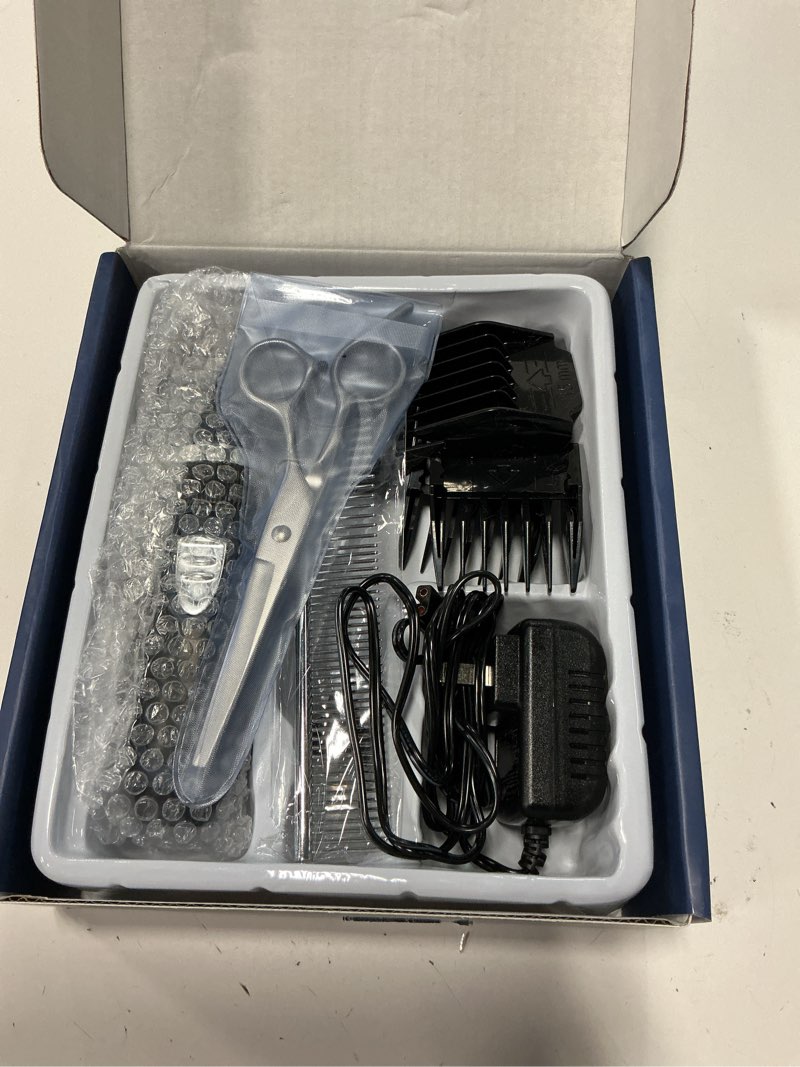 Condition photo showing As Is for oneisall quiet cat clippers for matted & long hair, 2-speed cordless pet shaver grooming kit for cats, small dogs & animals (blue)