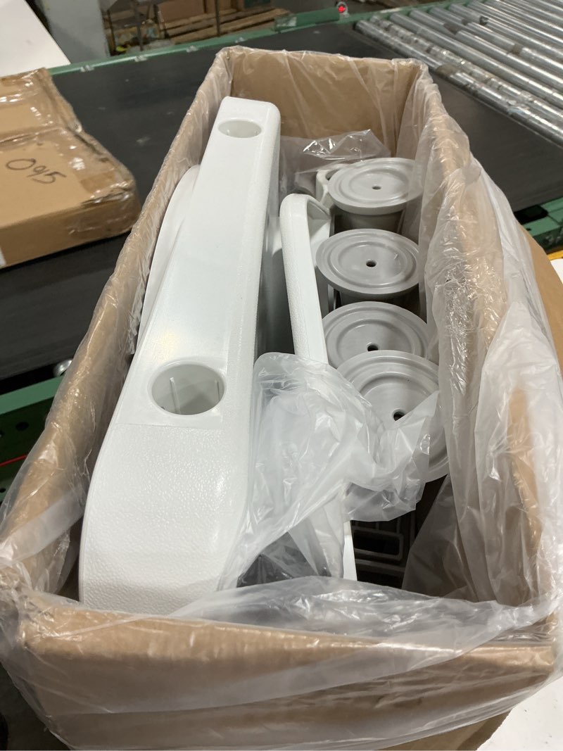 Condition photo showing As Is for Shower Chair for Inside Shower with Arms and Back, FSA/HSA, Height Adjustable Shower Chair for Elderly and Disabled with Enhanced Non-Slip Feet, 400 lbs Heavy Duty Shower Seat for Seniors 400LBS