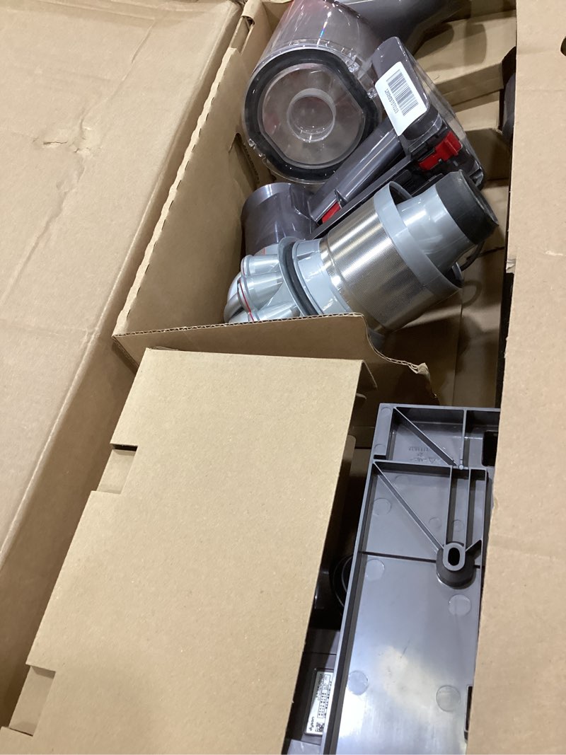 Condition photo showing As Is for dyson v15 detect cordless vacuum cleaner, yellow/nickel large yellow/nickel