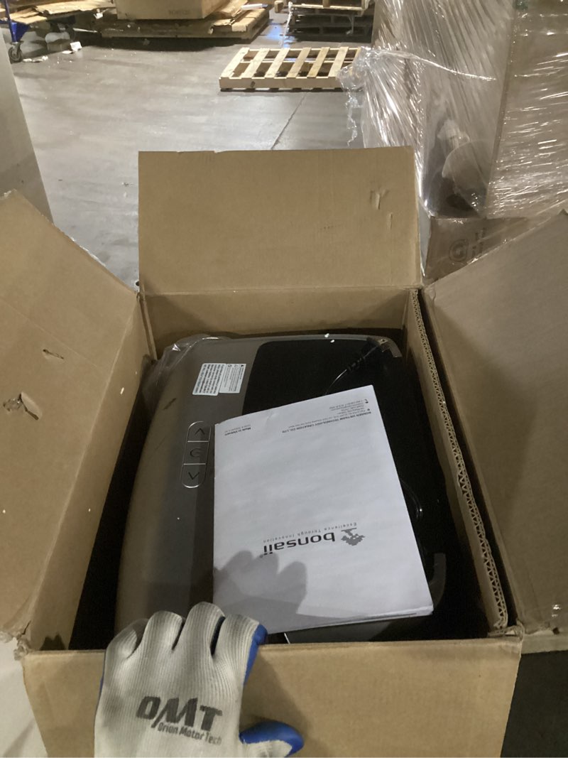 Condition photo showing Good Condition for bonsaii paper shredder for office, 120-sheet autofeed heavy duty shredder for home office use, 30 minutes/micro cut/p-4 high security level/6 gallon large bin