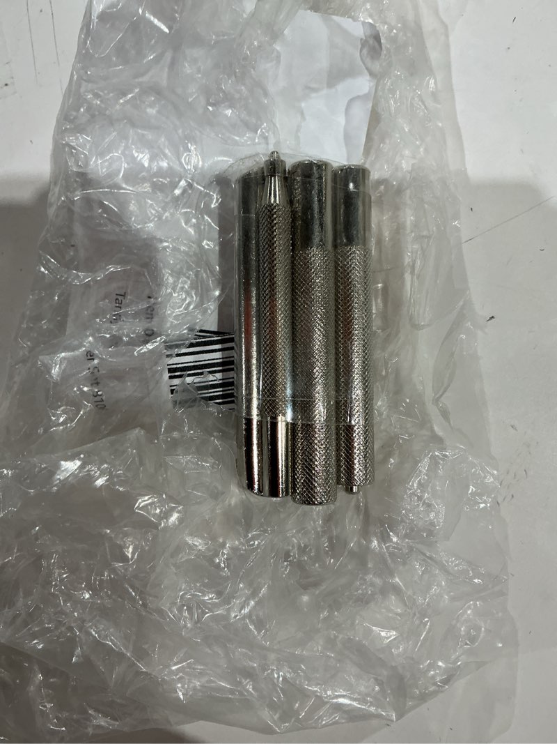Condition photo showing As Is for tandy leather snap-all snap setter set - clean snap installation for leather crafts and repairs - manual steel tools for consistent results - 8108-10 - metal tool set