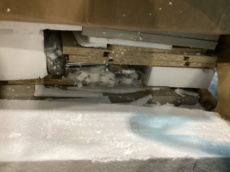 Condition photo showing New/Like New for Sauder Costa 2 Drawer Lateral File Cabinet with Lock for Home Office, in Chalked Chestnut