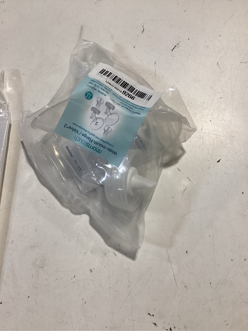 Condition photo showing As Is for 17mm flange and duckbill valve compatible with spectra s1 s2 9 plus breastpump replacement to pump parts, not original, replace accessories. flange-17mm