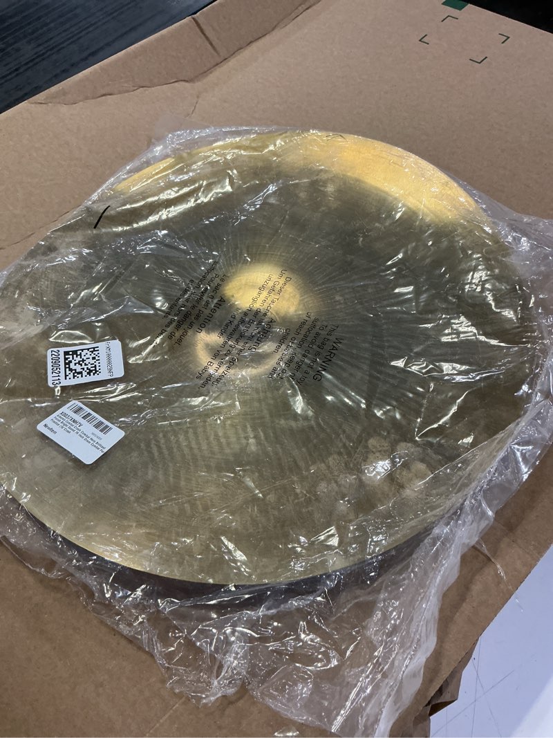 Condition photo showing As Is for Arborea Cymbal Crash Cymbal Hero Brilliant Finish Bright Sound 16 inch Drum Cymbal For Practice (16"Crash?