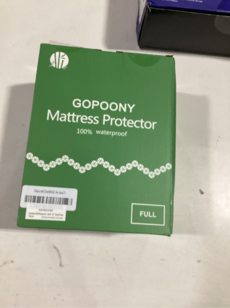 Condition photo showing Good Condition for premium waterproof mattress protector full size, breathable bed cover 3d air fabric cooling mattress pad cover smooth soft noiseless washable, 8''-21'' deep pocket (white) full white