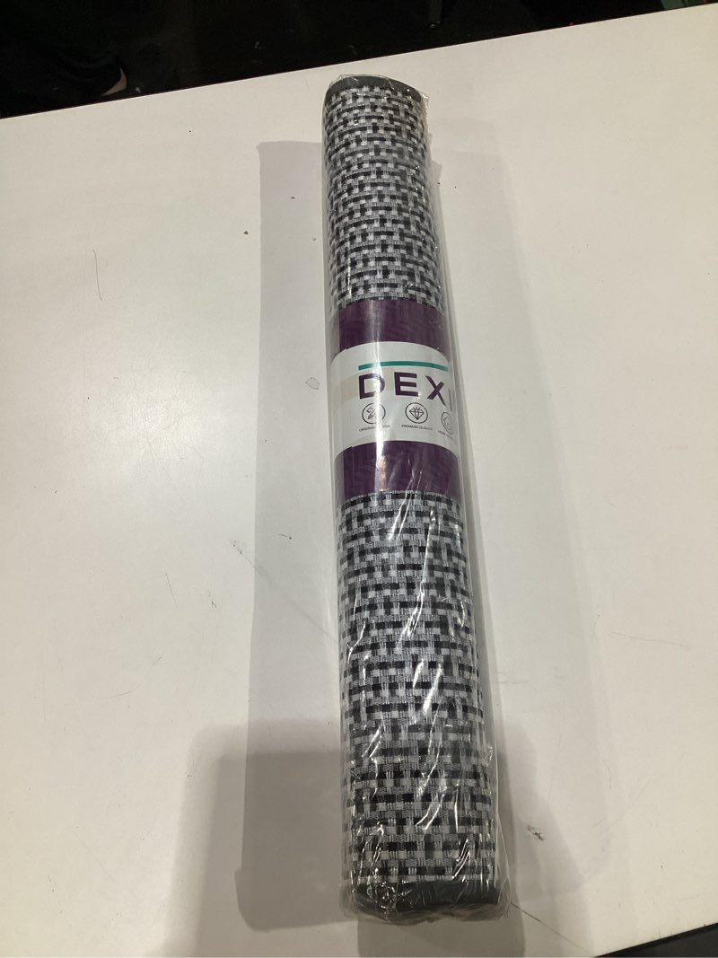 Condition photo showing New/Like New for DEXI Door Mat Inside Entrance 24x36, Non Slip Rubber Backed Dirt Trapper, Low Profile Thin Welcome Doormat, Absorbent Easy Clean Entry Mats for Entryway, Patio, Grey and White 2' x 3' (Rectangular) Grey and White