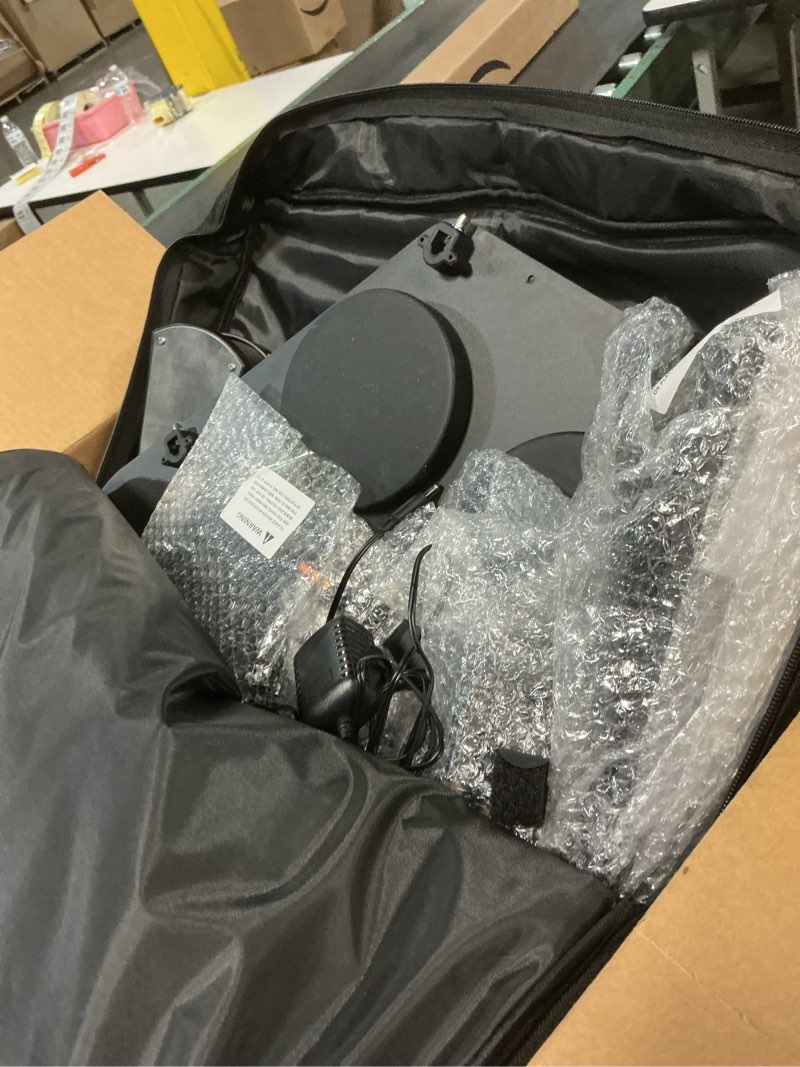 Condition photo showing As Is for LEKATO CPD-1000 Electronic Drum Set with Quiet Mesh Pads, Portable Electric Drum Set, 220+ Sounds, USB MIDI, 2 Robust Footswitch, Sticks, Travel Bag