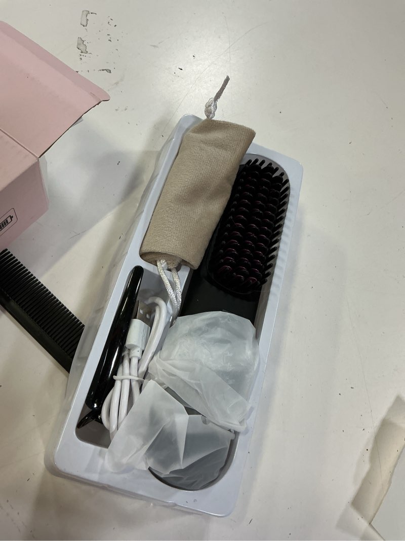 Condition photo showing Good Condition for go brush pro for short hair - 2026 upgraded cordless hair straightening brush, 4 temperature setting