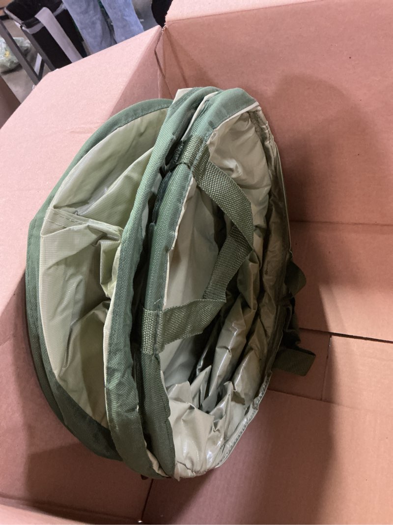 Condition photo showing Good Condition for 10l 2.5 gallon car collapsible bucket with handle, folding leakproof water storage basin, portable foldable water container for fishing, camping, car cleaning, beach, garden (10l-green)