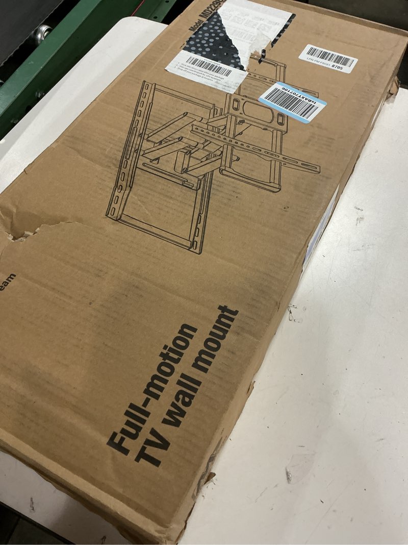 Condition photo showing New/Like New for mounting dream tv wall mount for 32-65 inch television,mount with swivel and tilt, full motion bracket with articulating dual arms, fits 16inch studs, max vesa 400x400 mm, 99lbs, md2380