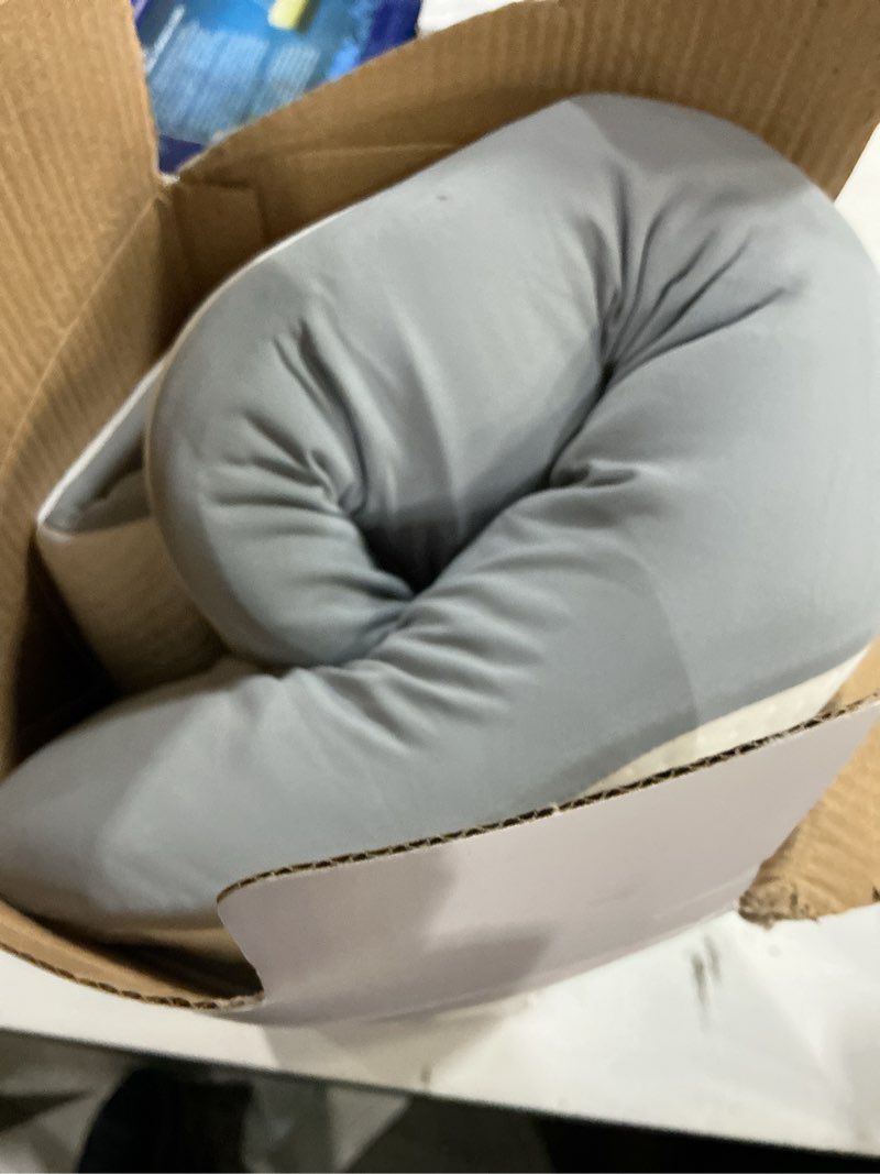 Condition photo showing As Is for Cervical Contour Pillow for Neck, Shoulder and Back Pain Relief - Orthopedic Memory Foam Support for Side Sleepers Gray Vm1 Standard 24.8''L x 15''W x( 4.7''-5.5'')H