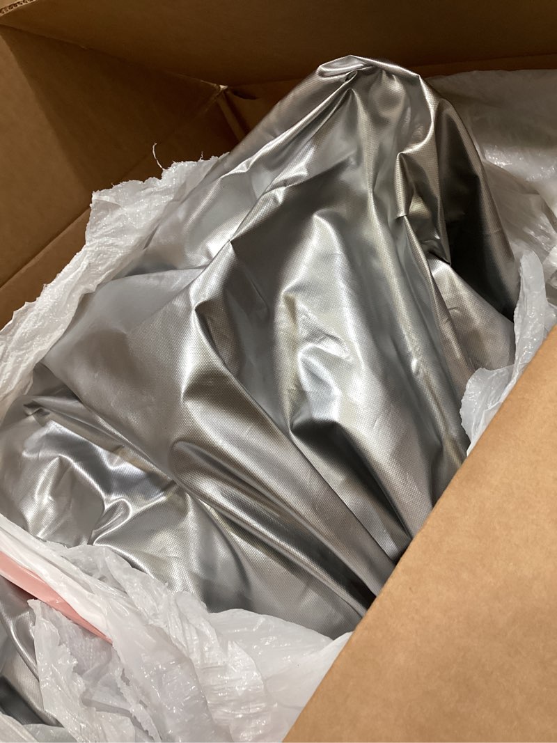 Condition photo showing Good Condition for fabricla | silver polyester fabric | metallic foil lame spandex material | 4-way stretch knit fabric | 60" inches wide | polyester fabric by the yard for dancewear, costumes & decoration - 1 yard