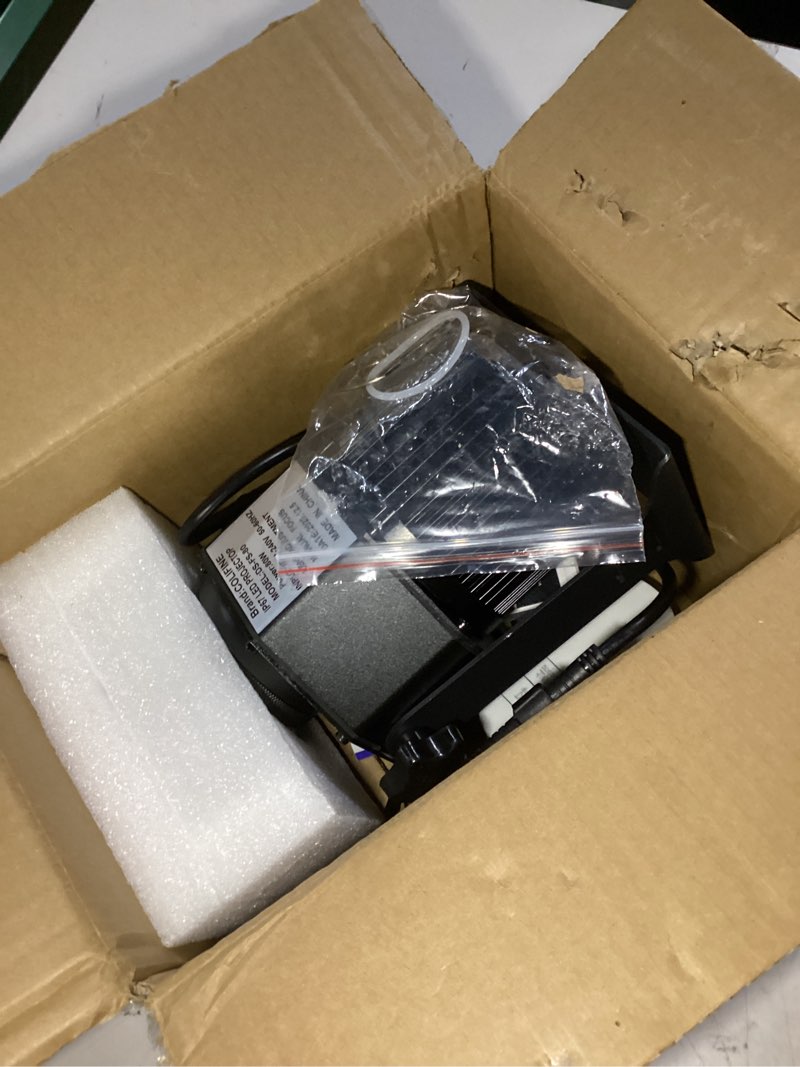 Condition photo showing Good Condition for 80W LED Logo GOBO Projector Ip67 Waterproof DJ Effect Light Including Free Custom Glass GOBO to Project Image for Hotel Company Store Wedding Advertising Indoor and Outdoor Use