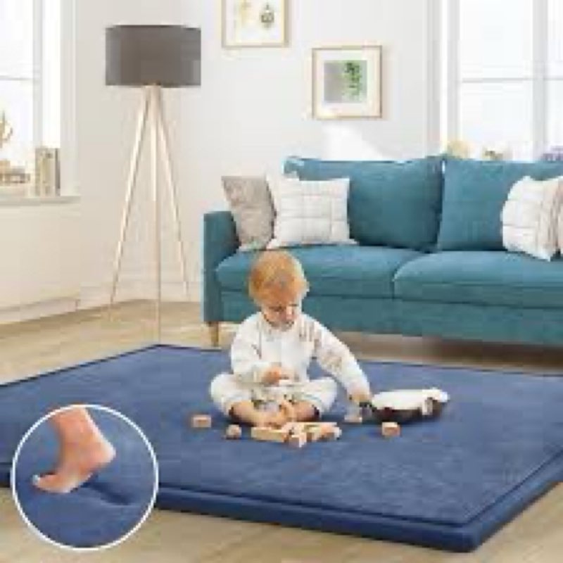 ilpeod baby play mat for floor tummy time mat nursery rug muscle mat area rug playroom rug tatami ma
