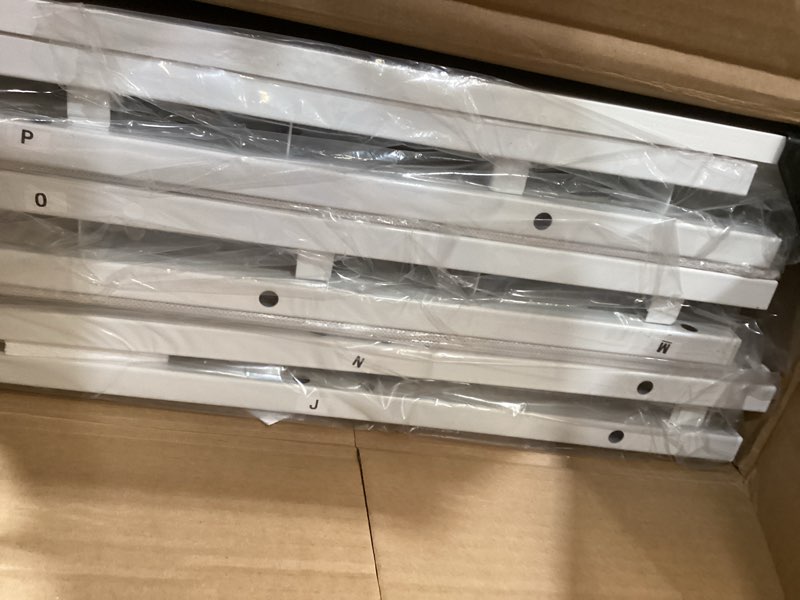 Condition photo showing Good Condition for Furnulem White Dresser with 5 Drawers, Vertical Storage Tower Fabric Dresser for Bedroom, Hallway, Entryway, Nursery, Closet Organizer, Nightstand Bedside Table Furniture, Sturdy Steel Frame, Wood Top White 5 Drawers