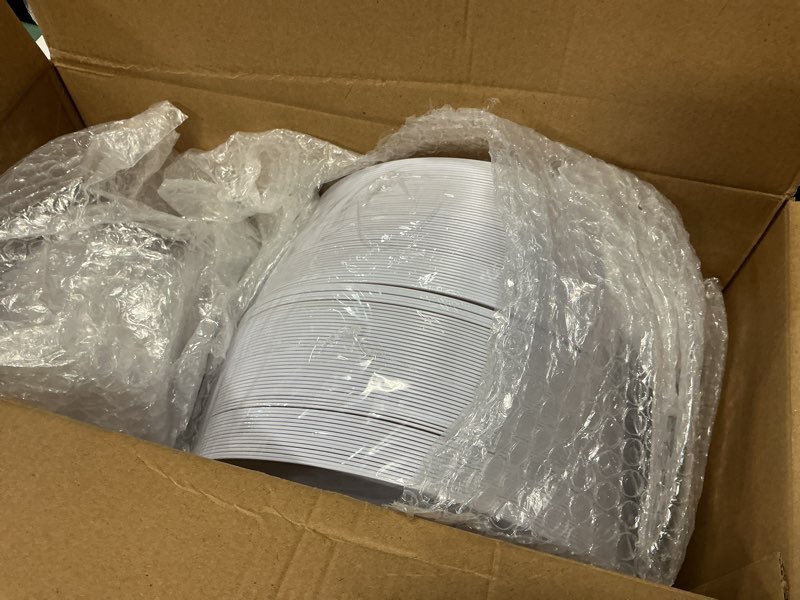 Condition photo showing New/Like New for noccur 200pcs gold plastic plates - 100 dinner / 100 dessert disposable plates heavy duty - ideal for wedding/party/new year gold 200pcs