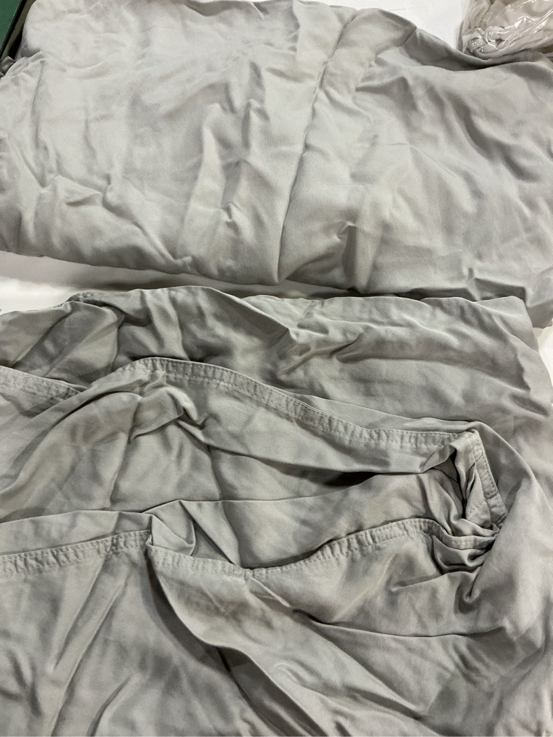 Condition photo showing Good Condition for quince, european bamboo pillowcases set of 2/king/mist