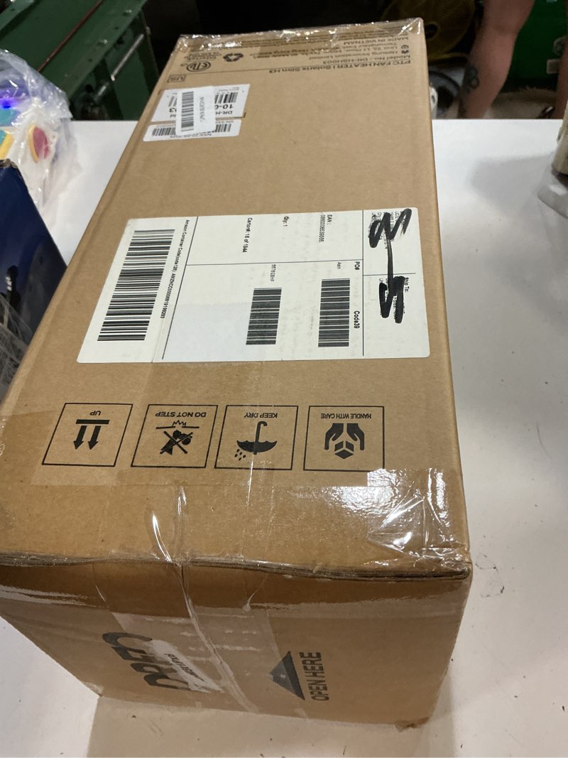 Condition photo showing Good Condition for dreo space heater, 1500w electric heaters for indoor use with thermostat, 70° oscillation, 8 safety protections, 5 modes, remote, 12h timer, quiet portable heater for office, bedroom, large room gold standard
