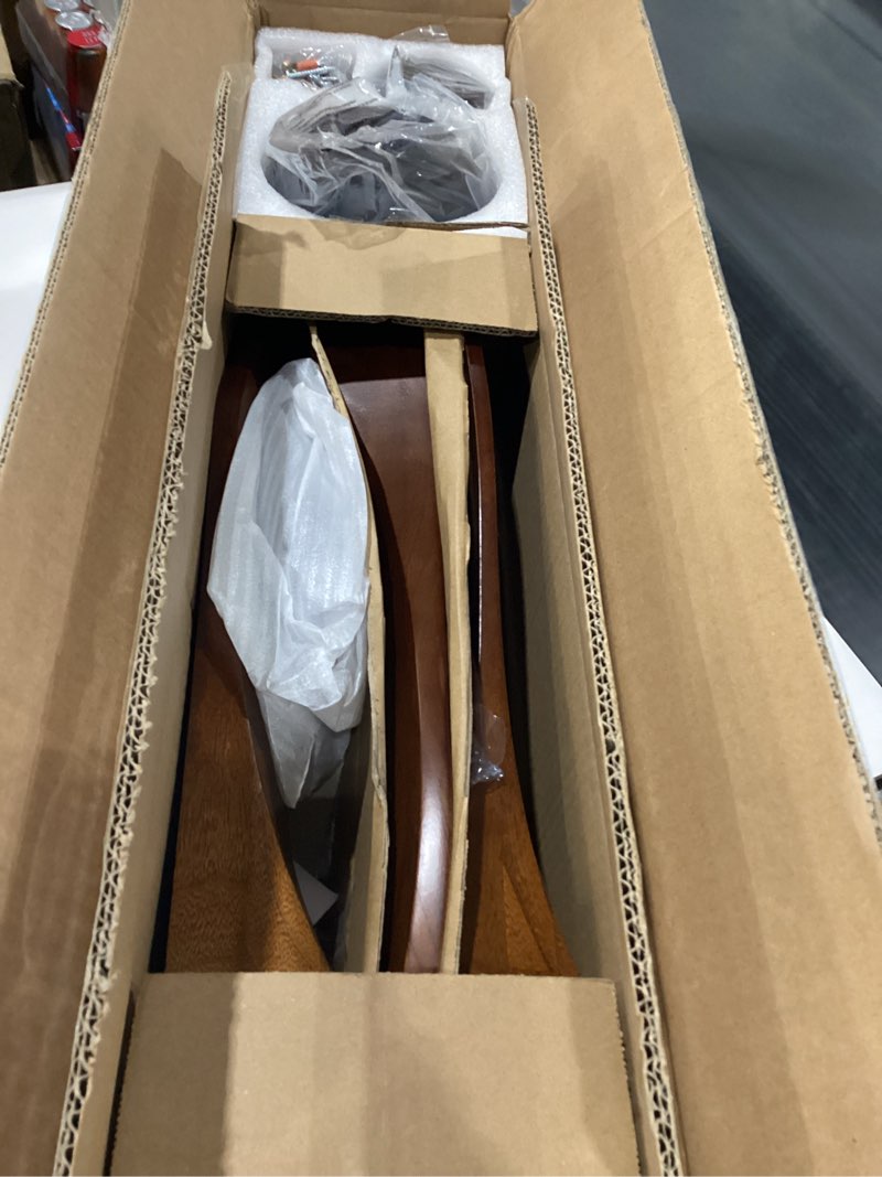 Condition photo showing Good Condition for Solid Wood Walnut Ceiling Fans No Lights Remote Control, Large Big Outdoor Real Wood Ceiling Fans Without Lights 3 Blades Craftmade Quiet for Patio Farmhouse Living Room Office