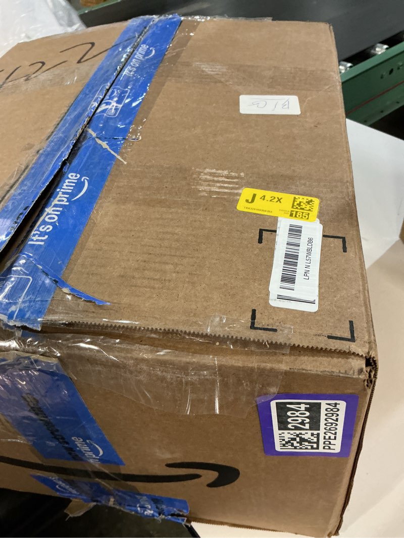 Condition photo showing As Is for Serta Goose Feather Down Fiber Cotton Comforter King Size - 100% Cotton Duvet Insert - Hotel Luxury Hypoallergenic Bedding Comforter All Season Medium Warmth 106 x 90 Inch White King All Season