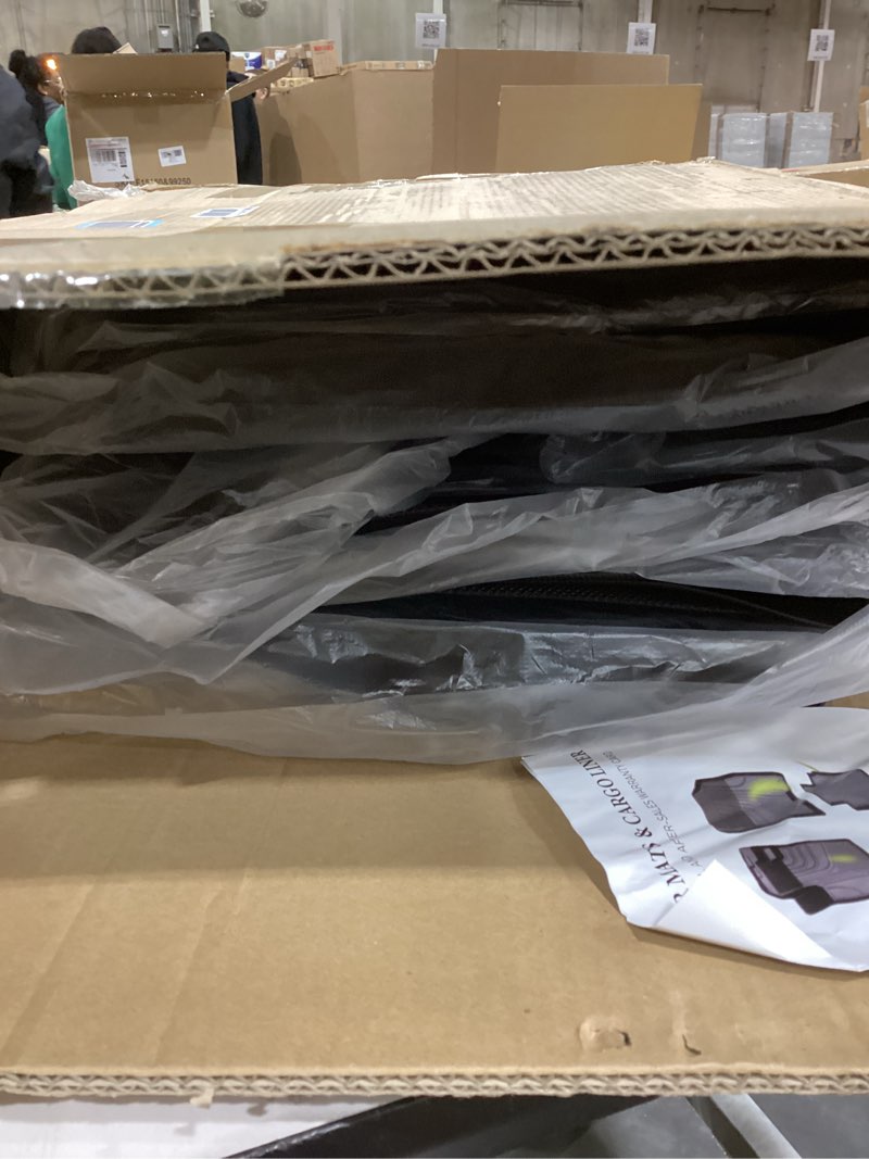 Condition photo showing New/Like New for AOMSAZTO Floor Mats Compatible with 2022 2023 2024 2025 Nissan Pathfinder 8 Seats with Backrest Mat All Weather TPE Rubber Cargo Liner for 2025 Pathfinder Accessories (Floor+Trunk+Backrest Mats) 19)22-25 Pathfinder Floor & Cargo & Backrest Mats