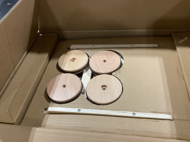 Condition photo showing Good Condition for Tiny Land Wooden Baby Walker, Adjustable Speed Baby Push Walker for Boys and Girls, Montessori Activity Center Push Toy for Kids' Development, Ideal Christmas Gift for Toddlers (Morandi)