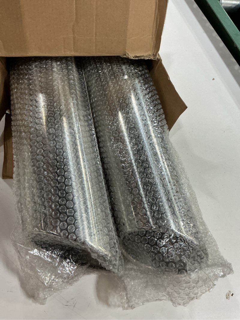 Condition photo showing New/Like New for 2.5" inlet exhaust tip 2pcs, a-karck polished exhaust tailpipe tip 2.5" inlet 4" outlet 18" long weld on stainless steel protect tailpipe polished 2.5" to 4", 18" long