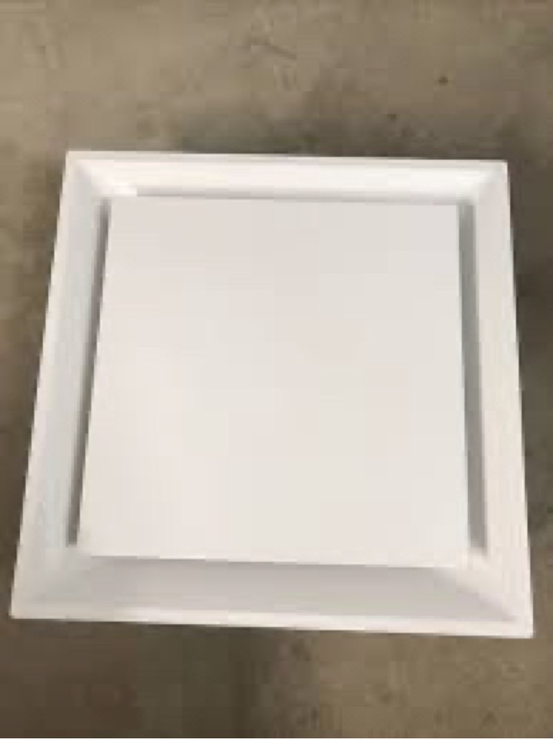 vent systems white abs plastic - access panel 12 x 12 inch - access panel with door for drywall, wall and ceiling electrical and plumbing service wall hole cover - exterior dimensions 12.7x12.7 inches