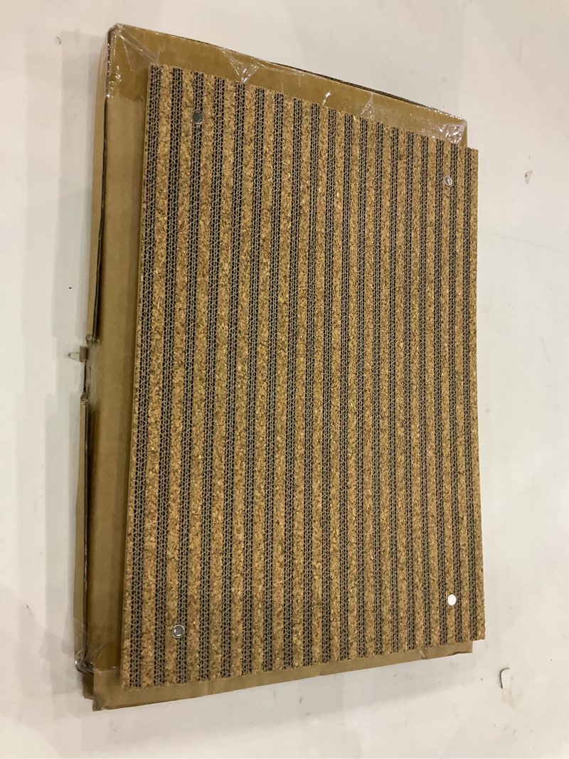 Condition photo showing New/Like New for Cork cat Scratch pad for Cats-cat Scratching Posts-cat scratchers for Indoor Cats-cat Scratcher Furniture for Wall & Floor - Natural Cork & Cardboard Blend, No Mess Splinters Easy Clean?2-Pack? 17*12inch