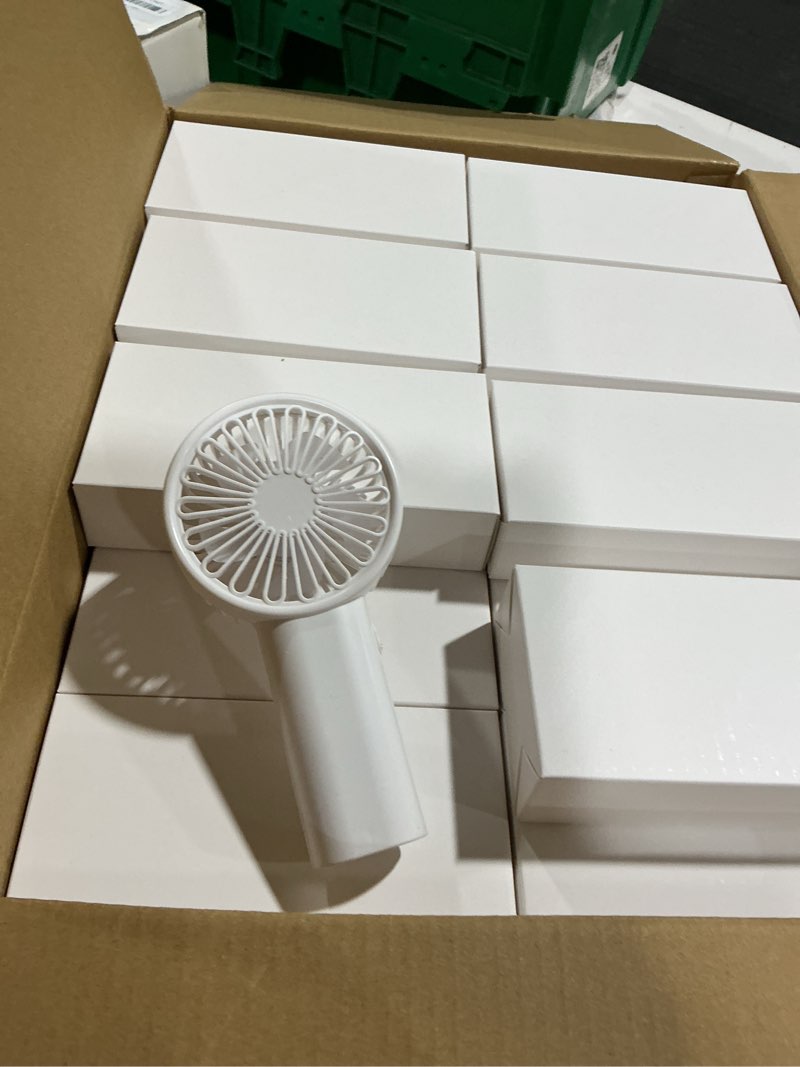 Condition photo showing Good Condition for woanger 48 pack handheld fan bulk with data cable, usb rechargeable lightweight mini fan individually boxed for party, travel, beach, camping & employee appreciation (4-color mix) 48 4-color mix
