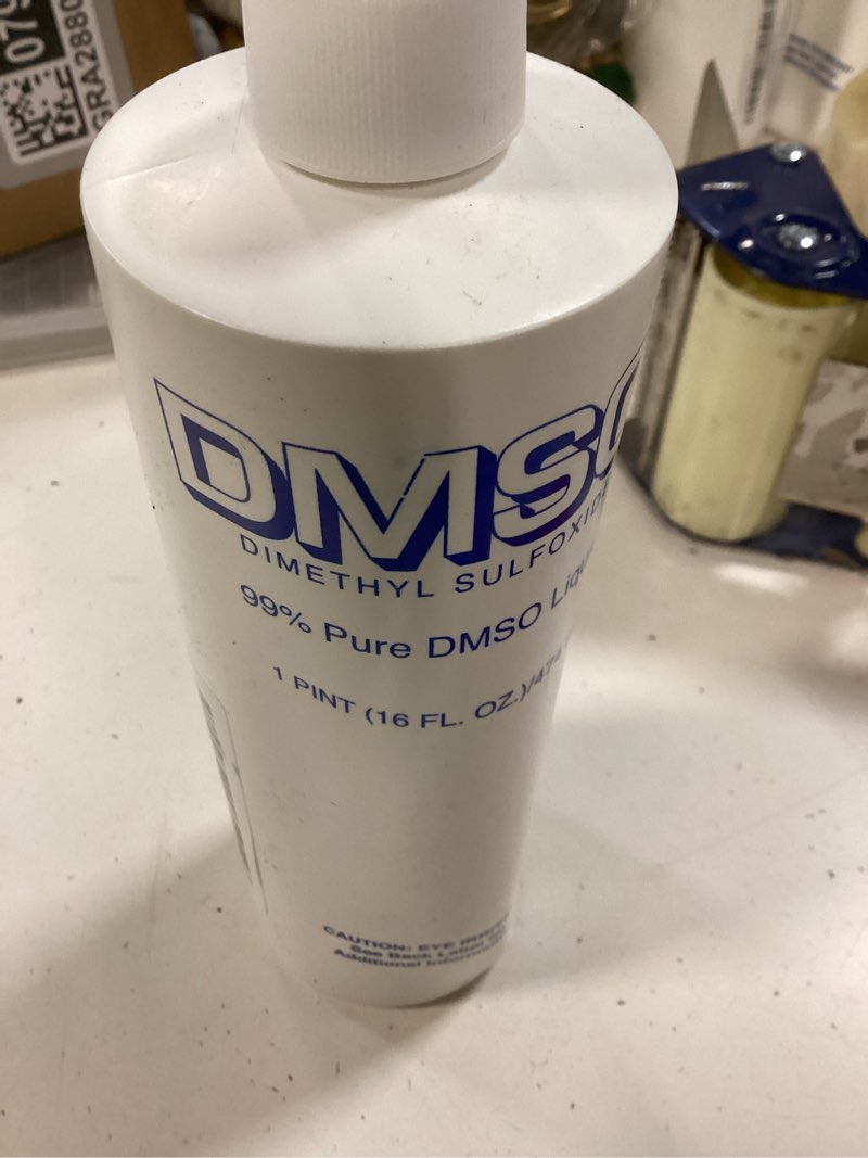 Condition photo showing Good Condition for 16 oz of DMSO 99.99%. Absolutely Odorless