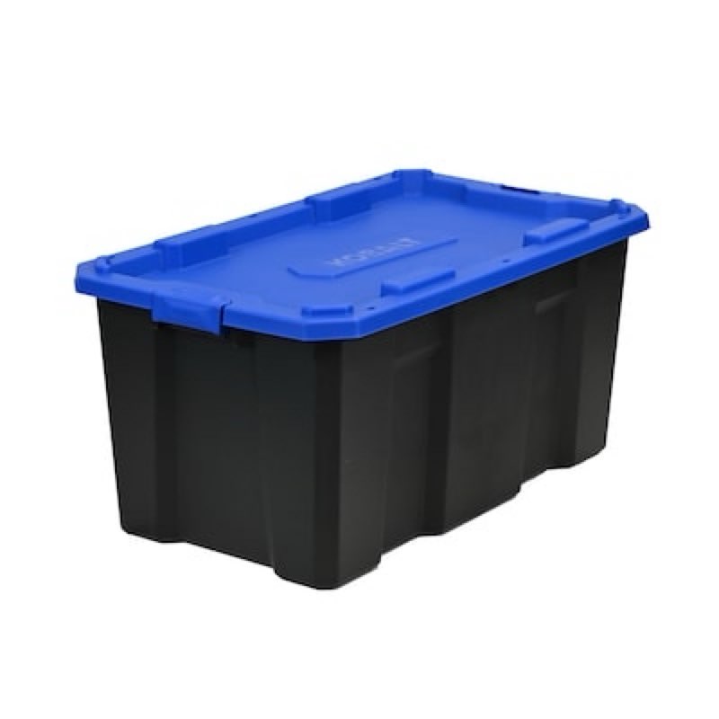 Kobalt X-large 40 -Gallons ( 160 -Quarts ) Black Heavy Duty Stackable Tote with Latching Lid