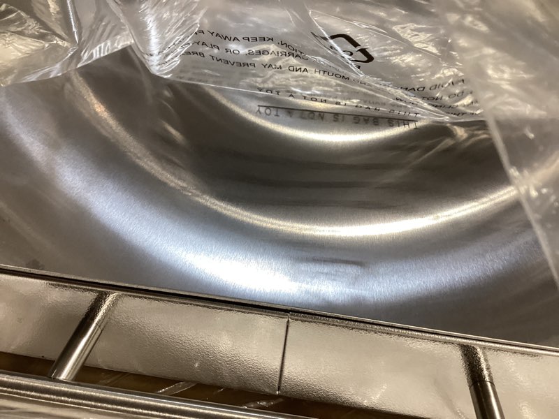 Condition photo showing Good Condition for electric warming tray 550w large 22”x16” stainless steel top, food warmer with adjustable temp control, food warmer for buffets, parties, dinners, full surface heating keep food hot, silver