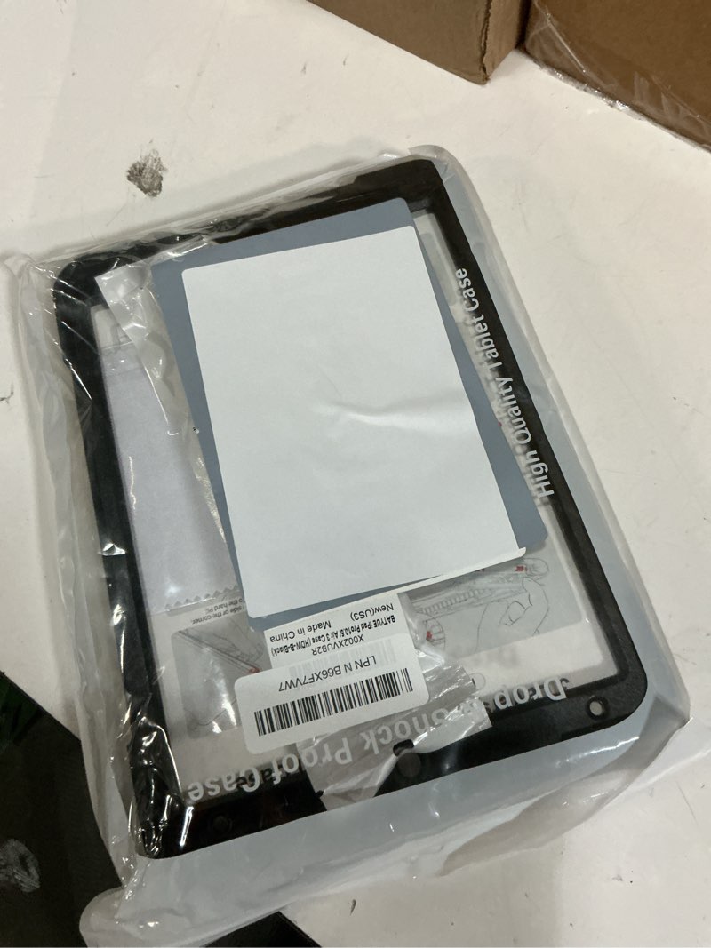 Condition photo showing Good Condition for batyue ipad air 3rd generation case 2019 / ipad pro 10.5 inch case 2017; rugged heavy duty protective cover with pencil holder, 360° swivel stand, shoulder strap; for kids (black) a2-ring kickstand (black)