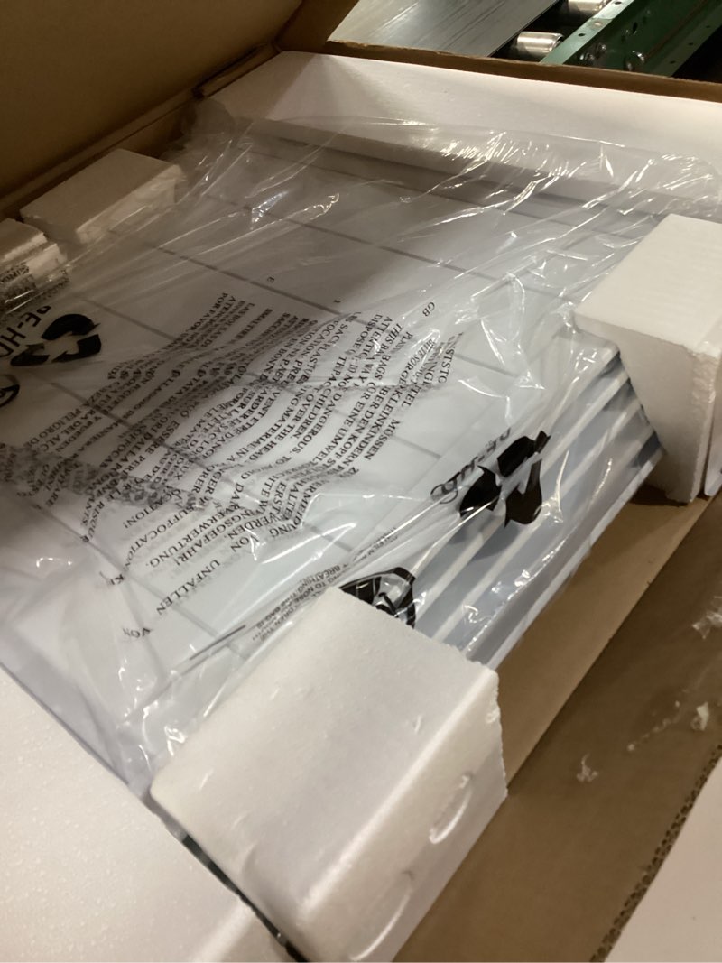 Condition photo showing New/Like New for 800W Plug-in Convection Electric Panel Wall Heaters for Indoor Use, Quiet Fan-Less Design, Freestanding/Wall Mount Space Heater with Adjustable Thermostat, 24H Timer, Digital Display(White)