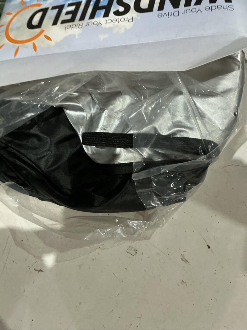 Condition photo showing As Is for custom fit tucson windshield sunshade for hyundai tucson 2022-2026 front window retractable shades cover for windshield sun visor protector 210t reflector blocks uv rays cooler car accessories