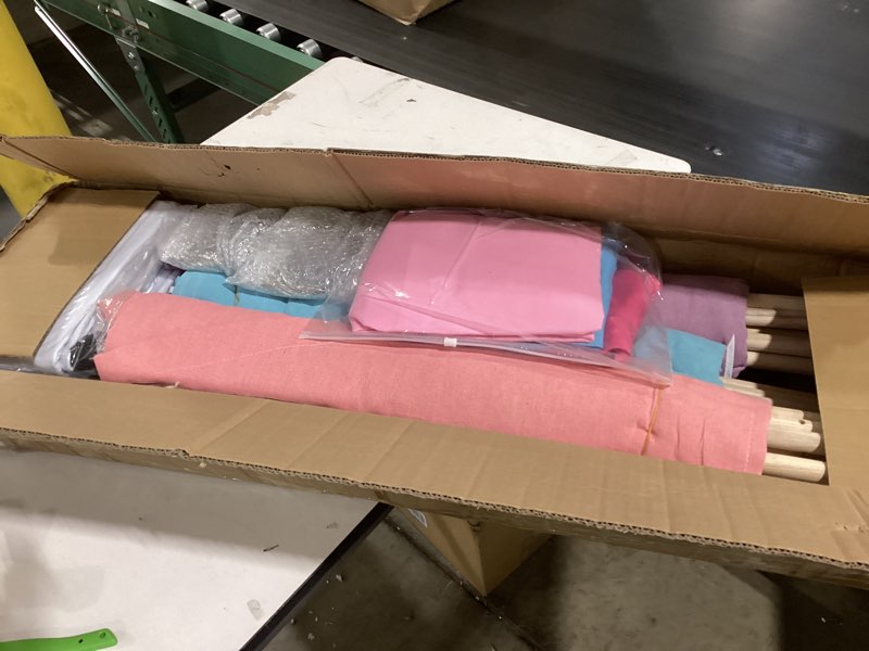 Condition photo showing Good Condition for 4 Pack Teepee Tent for Kids Slumber Party with Mattress,Fitted Sheet,Light String,Natural Cotton Washable Sleepover Tents for Girls Party Birthday Slumber Movie Night Supplies(Colorful)