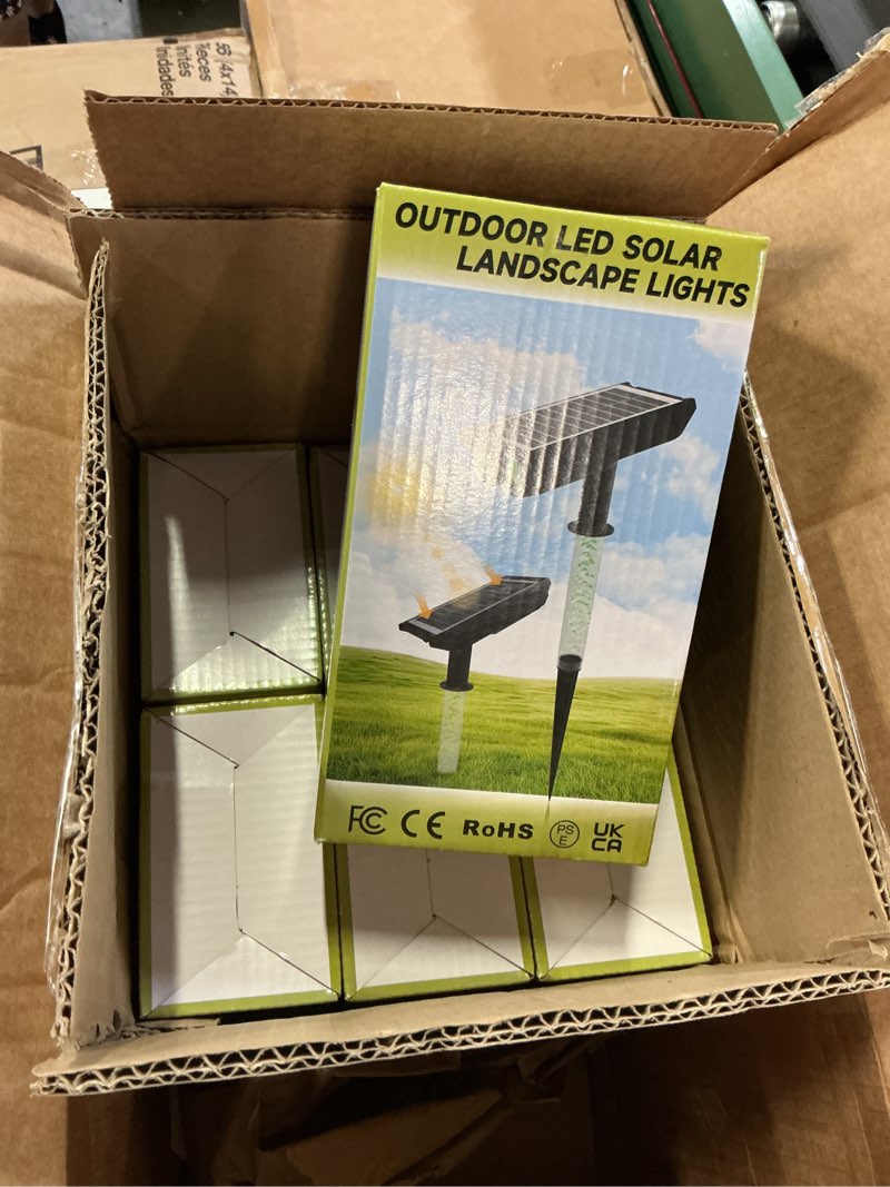 Condition photo showing Good Condition for solar lights outdoor waterproof ip65?outside solar landscape spotlight with ambient light column and adjustable aperture for garden yard pathway lawn?2 in 1 can used as wall lamp?warm white- 6 pack