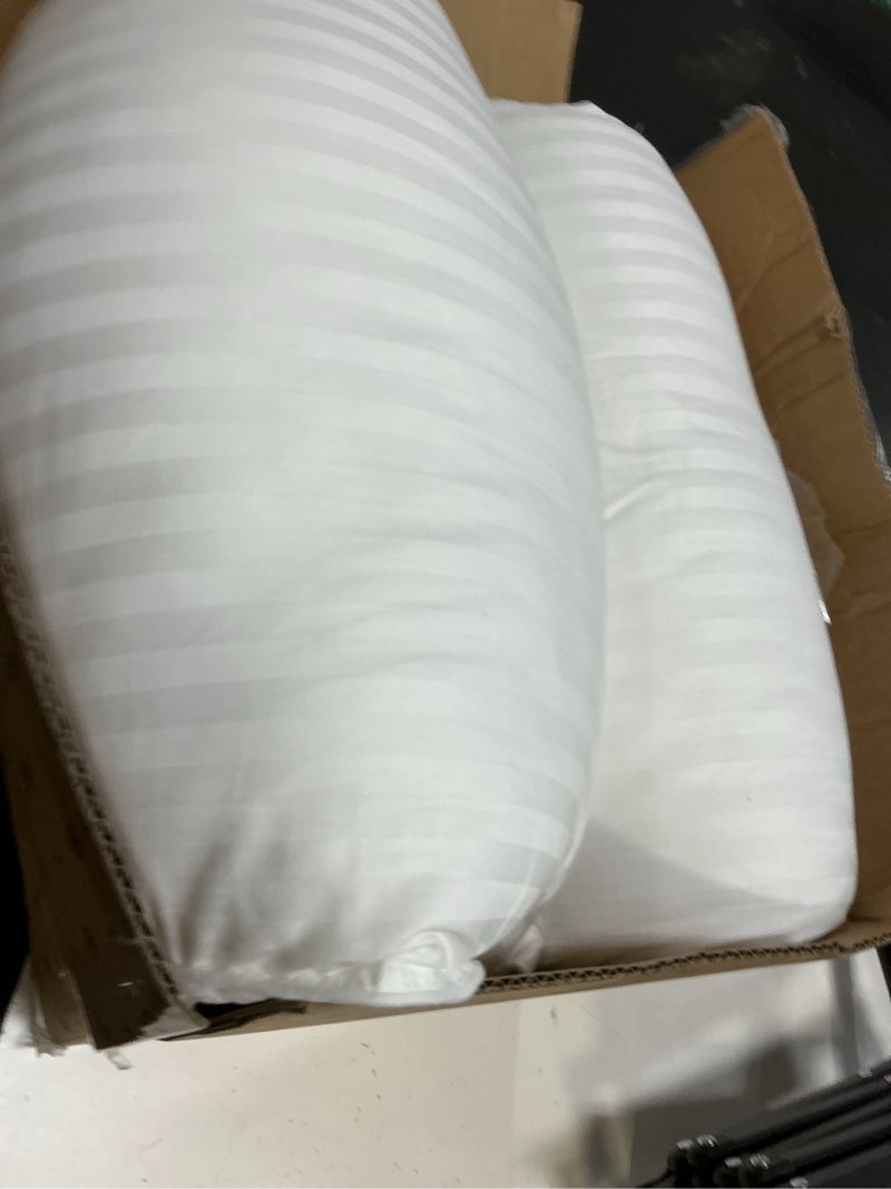 Condition photo showing New/Like New for beckham hotel collection bed pillows standard/queen size set of 2 - original soft down alternative pillow for sleeping - soft support for back, stomach or side sleepers queen / standard white