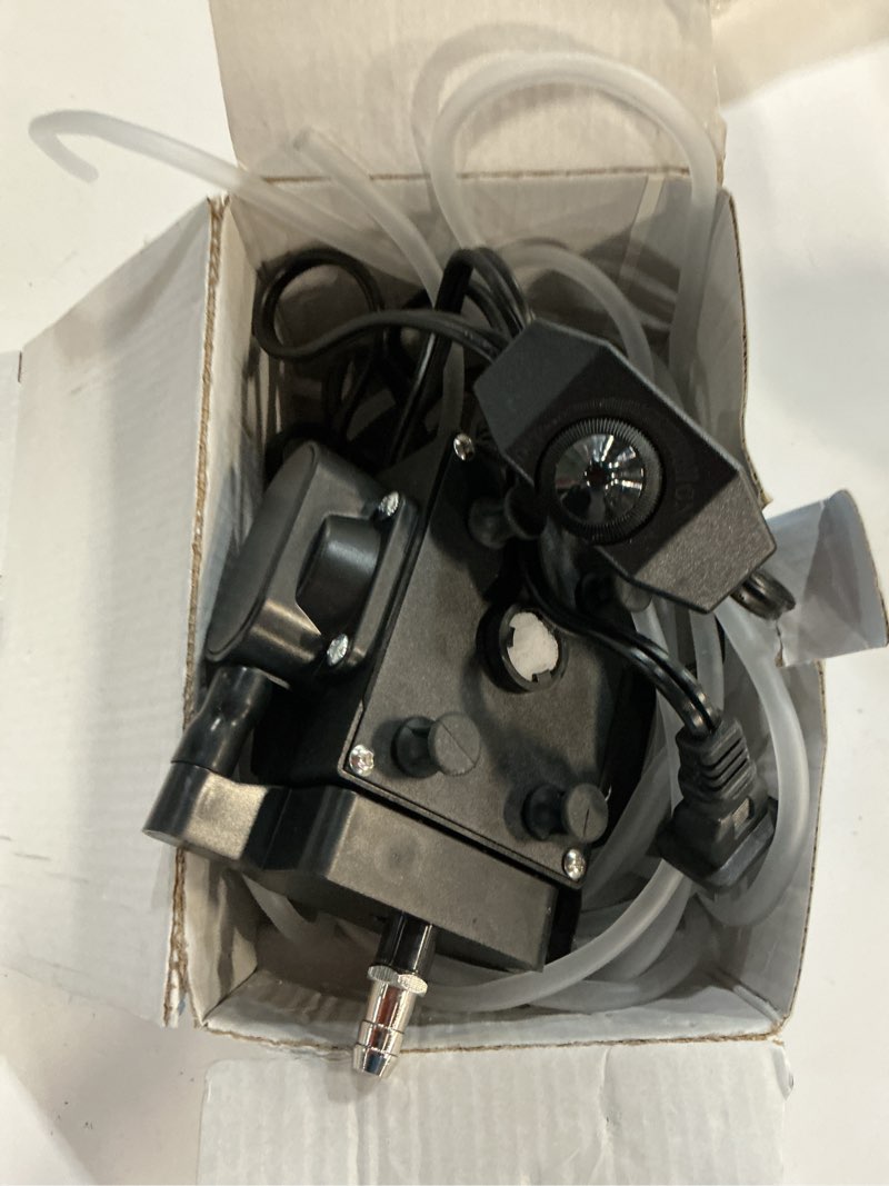 Condition photo showing As Is for AQQA Powerful Aquarium Air Pump Adjustable Oxygen Aerator with 4 Air Outlets, All Accessories Includ
