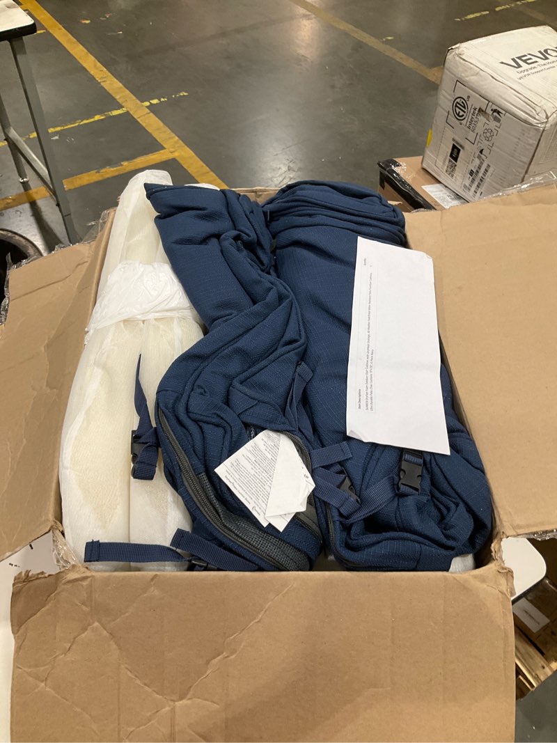 Condition photo showing Good Condition for sunrox dryfast foam outdoor chair cushion with drymesh drainage, all-weather fadeshield water resistant patio furniture cushions, ultra durable patio chair cushions 19"x19", 6 pack navy navy 19x19 inch (pack of 6)